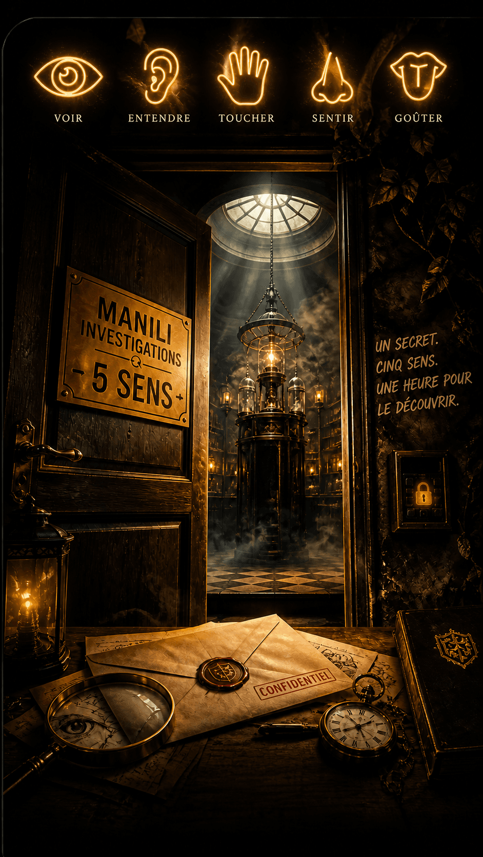 Illustration de l'escape game 5 SENS - DÉTECTIVE PRIVÉ à Saint-Jean-de-Braye