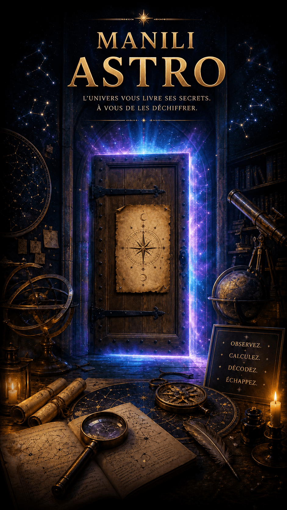 Illustration de l'escape game ASTRO - MYSTÈRE COSMIQUE à Saint-Jean-de-Braye